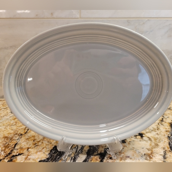 Fiestaware Other - Fiesta 9 5/8 Inch Small Oval Serving Platter Pearl Gray